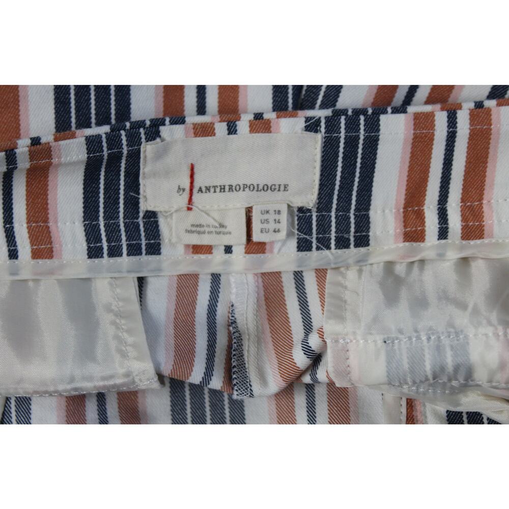 Anthropologie Striped Flare Pants Women's Size 14 - Picture 4 of 7
